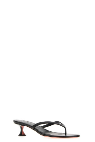 Black nappa leather Juliette thong mules Black AMINA MUADDI (JULIETTETHONG45)