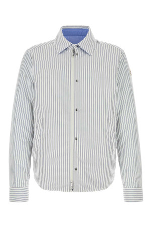 Двостороння пухова куртка «Crescent» з вишивкою, бавовняна суміш, біло-чорна, MONCLER (L10911G000085995P)