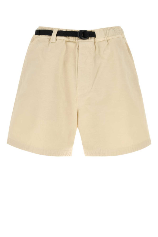 Ivory cotton bermudas shorts White STONE ISLAND (L1S15L100010S0X26)
