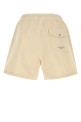Ivory cotton bermudas shorts White STONE ISLAND (L1S15L100010S0X26)