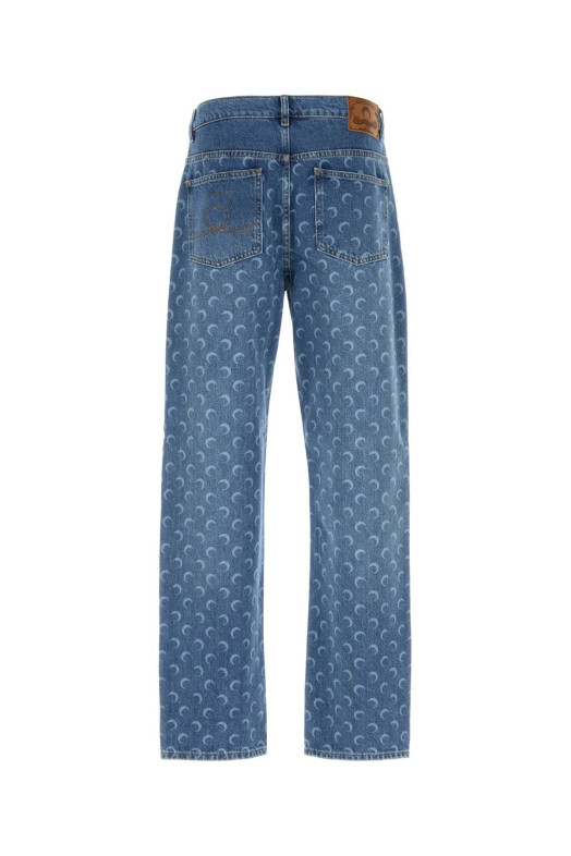 Printed denim jeans MARINE SERRE (MPA066CCDEN0002)