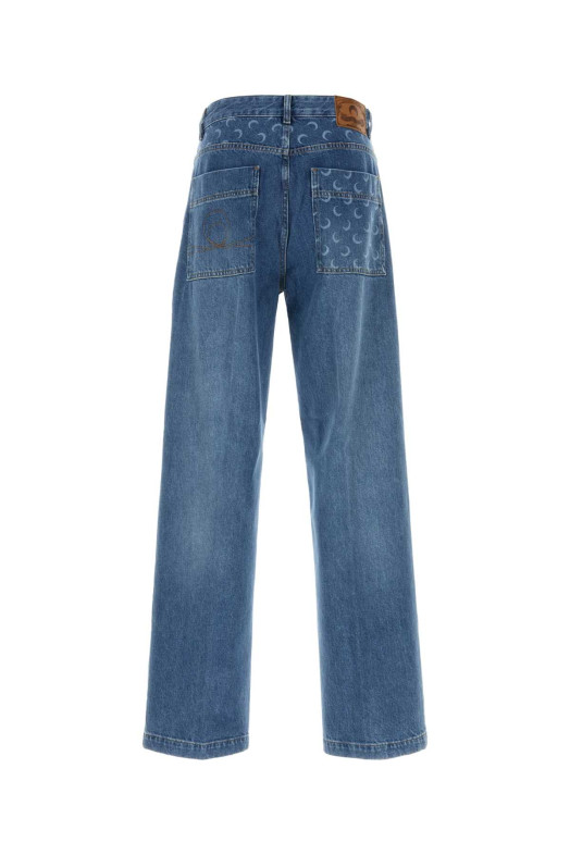 LIGHT BLUE DENIM STRAIGHT JEANS MARINE SERRE (MPA094ACDEN0002)