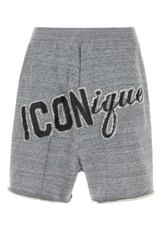 Grey cotton bermuda shorts DSQUARED (S78MU0075S25463)