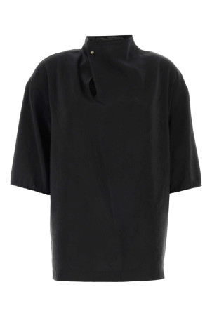 Black Blusa in misto seta nera LEMAIRE (SH1217LF1308)