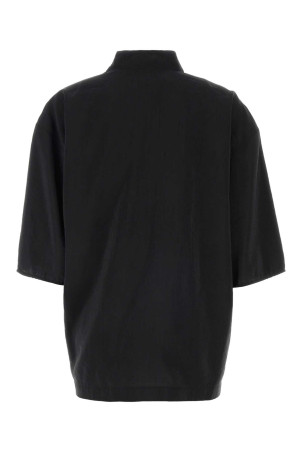 Black Blusa in misto seta nera LEMAIRE (SH1217LF1308)