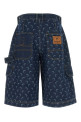 Printed denim bermuda shorts MARINE SERRE (USH008ARDEN0002)