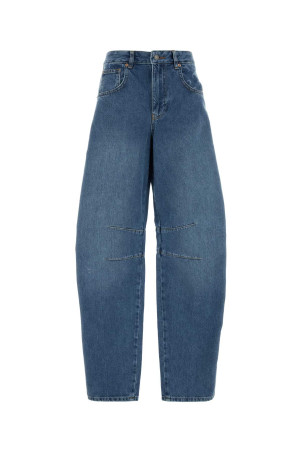 Джинси з широкими штанинами MARINE SERRE (WPA174ACDEN0002)