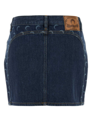 Синя джинсова міні-спідниця MARINE SERRE (WSK135ARDEN0002)