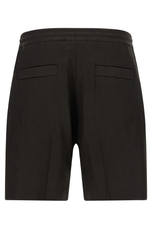 Лляні бермуди коричневого кольору ZEGNA UHI35A3TB14202