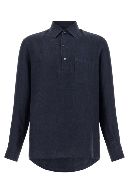 Поло «Oasi Lino Blue» ZEGNA UHX51A3SRF13402