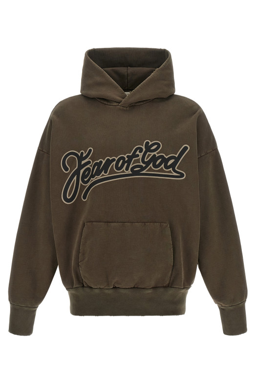 Толстовка с капюшоном «Fear Of God Classic», коричневая FG9M129940BHFFADEDBROWN