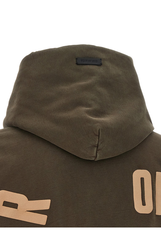 Толстовка с капюшоном «Fear Of God Classic», коричневая FG9M129940BHFFADEDBROWN