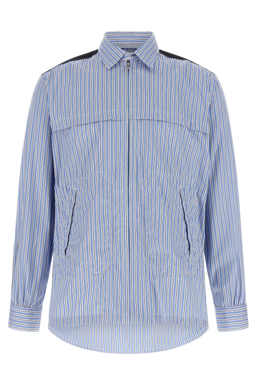 Рубашка с джинсовыми вставками, СИНИЙ JUNYA WATANABE WQB0371