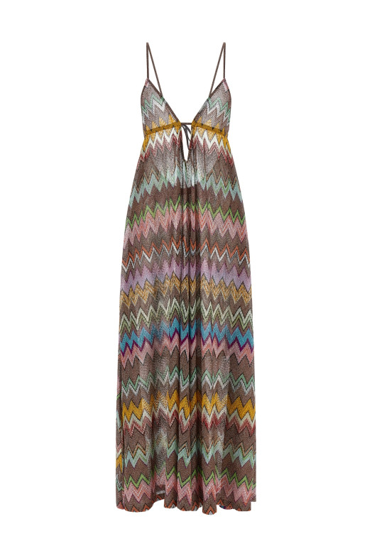 Вискозный дриз с ламе-отделкой, многоцветный MISSONI MS26SQ1VBR014KSM9YK