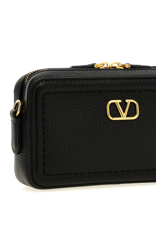 Мини-сумка через плечо Valentino Garavani «Alltime», черная W2P0AI5RZR0NO