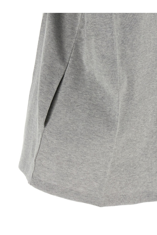 Платье с оборками, серого цвета MIU MIU MMA932SOOO19PMF0K44