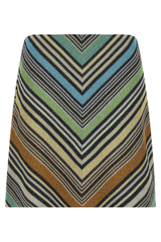 Geometric pattern skirt Multicolor