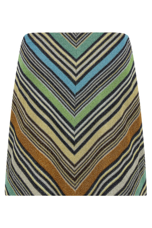 Geometric pattern skirt Multicolor