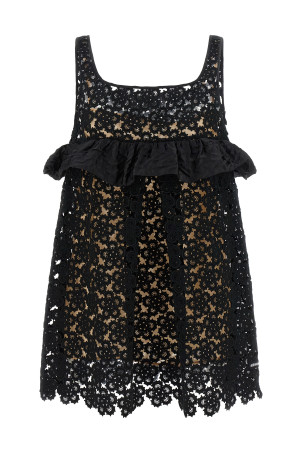 Сукня «Макраме» чорного кольору MIU MIU MF6359SOOO19SLF0002