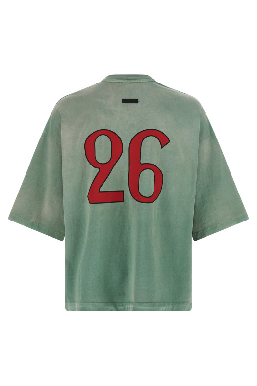 Футболка «Fear of God 26», зеленая FG9M109966HWJSKY