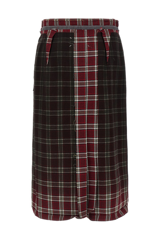 Юбка в клетку, разноцветная MAISON MARGIELA S51ME0053M35710001F