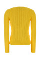 Жёлтый хлопковый свитер чёрного цвета POLO RALPH LAUREN (211971869)
