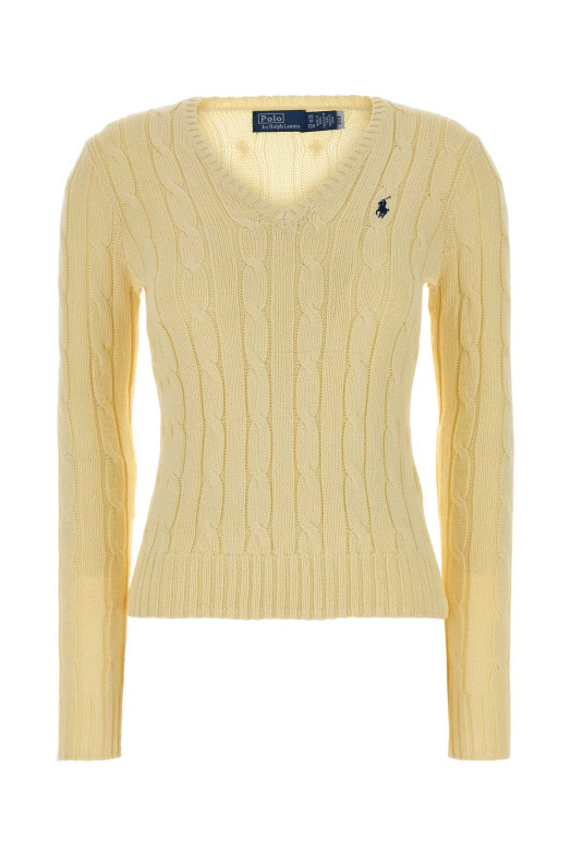 Pastel yellow cotton sweater Black POLO RALPH LAUREN (211971870)