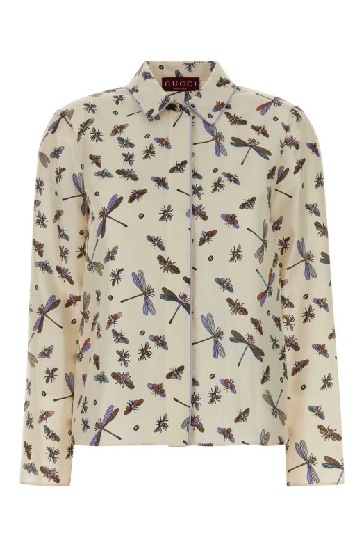 Printed twill shirt GUCCI (856111ZAUK3)