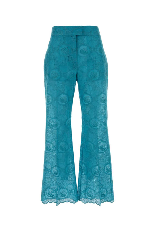 Light-blue lace pant VALENTINO GARAVANI (8B3RB6X2A4G)