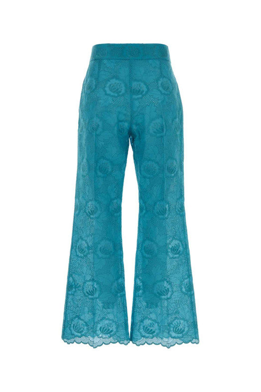 Light-blue lace pant VALENTINO GARAVANI (8B3RB6X2A4G)