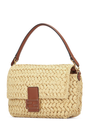 Сумка «MAMMA BAGUETTE» з солом'яного плетіння від FENDI (8BR833AWQC)