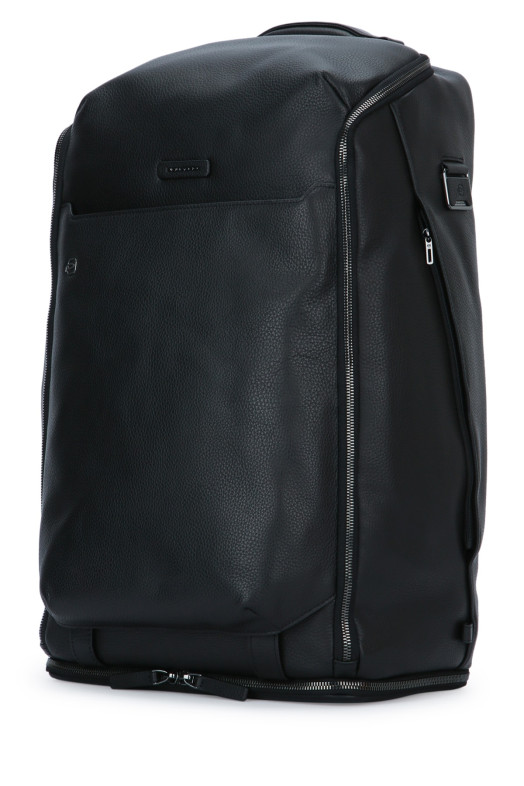 BORSONE DA VIAGGIO IN PELLE PORTABILE A ZAINO Black PIQUADRO (BV5993MOS)