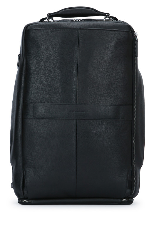 BORSONE DA VIAGGIO IN PELLE PORTABILE A ZAINO Black PIQUADRO (BV5993MOS)