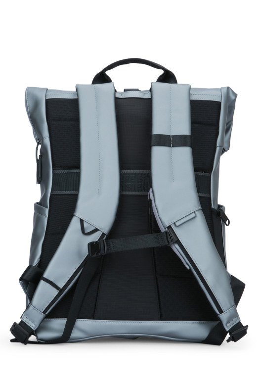 Рюкзак с закручивающейся верхней частью из ткани с принтом Fingerprint и спинкой с пике (CA6291C2OWS) PIQUADRO