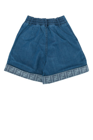 КОРОТКИЕ ДЖИНСЫ ТЕМНО-СИНИЕ FENDI KIDS (JFF400AVWI)