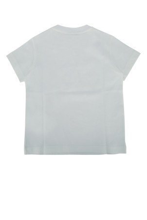 Футболка из трикотажа белого цвета «Tinto Gesso» от FENDI KIDS (JFI4117AJ)