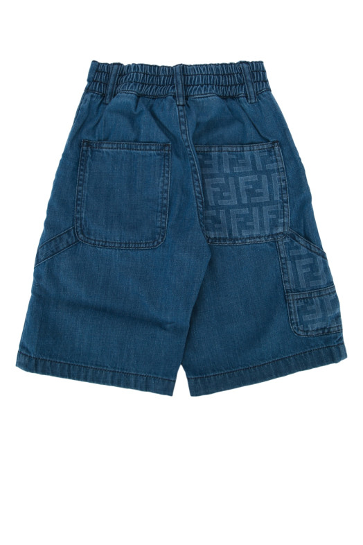 ДЖИНСЫ BERMUDA, ТЁМНО-СИНИЕ, FENDI KIDS (JMF584AVWI)