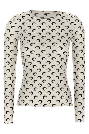 Футболка «Moon Printed Jersey Second Skin», черно-серая WTS006ACJER0001WH00