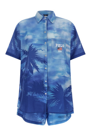 Комплект с принтом «Palme», синий 21609383SCENIC