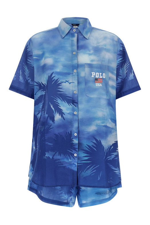 Комплект с принтом «Palme», синий 21609383SCENIC