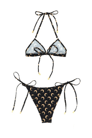 Бикини с логотипом, черное MARINE SERRE WSW011ACJER0003IT99