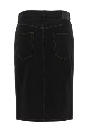 Спідниця-олівець, чорна SAINT LAURENT 772260Y33WC1299