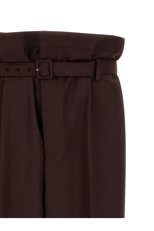 'Paper-Bag' pants Purple