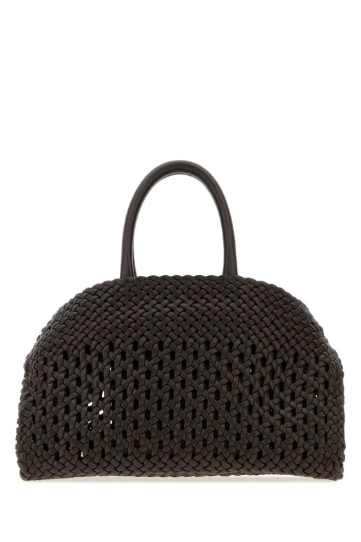 Dark brown leather mini Hug handbag Brown SALVATORE FERRAGAMO (21A605790002)