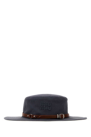 Navy blue drill hat MIU MIU (5HC5112G8G)