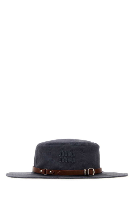 Navy blue drill hat MIU MIU (5HC5112G8G)