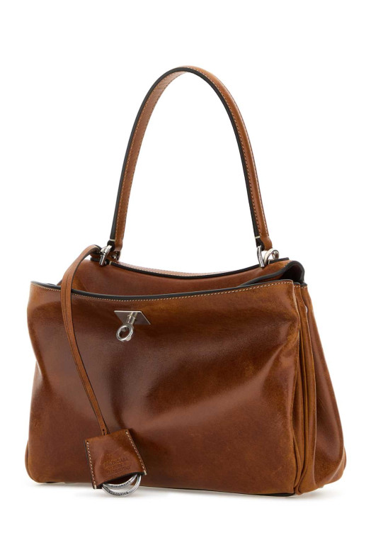 Brown leather small Rodeo handbag BALENCIAGA (7897792ABP7)