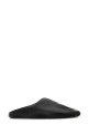 Black leather ChÃ¢teau slippers Black BALENCIAGA (834414WBDH1)