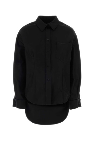 Black gabardine shirt Black BALENCIAGA (872318TUP18)