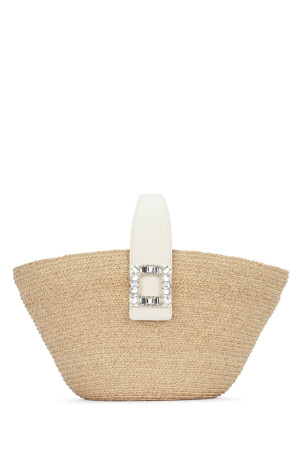 VIV' SKATE TOP HANDLE STRAW BAG ROGER VIVIER (RBWAOKJ0200V7O)